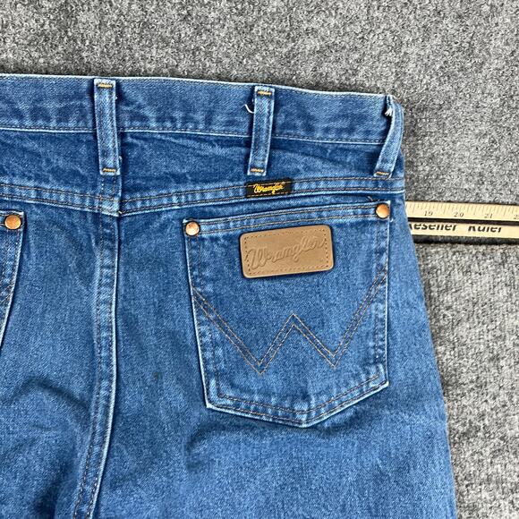 Wrangler Jeans Mens Size 33x38 Blue Cowboy Cut Straight Fit Western Denim - Picture 9 of 10